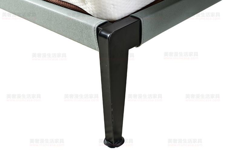 美奢漫極簡(jiǎn)科技布臥室鋼架床WN-C2103#