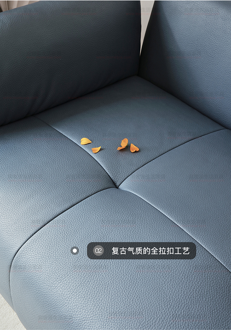 美奢漫意式極簡(jiǎn)科技皮珍珠棉沙發(fā)HY-SF2109#