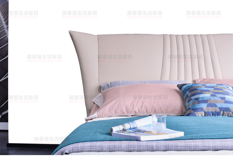 美奢漫高背科技布軟床XM-7319A#