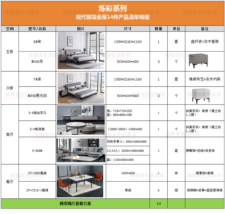 美奢漫現(xiàn)代極簡爍彩系列
